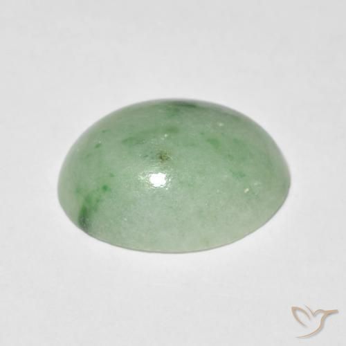 Jade Verde cálido natural de 3.52 ct, Ovalada, Opaco