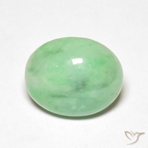 4.50ct Natural Verde Jade, Ovalada, Opaco