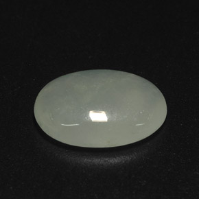 Jadeíta verde natural de 2,39 ct, transparente, transparente / translúcido