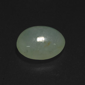 Jadeíta verde natural de 6,28 ct, transparente, transparente / translúcido