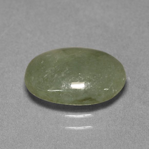 Jadeíta verde natural de 3,00 ct, corte óvalo, translúcido