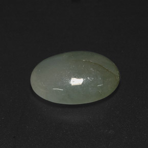 Jadeíta verde natural de 5,09 ct, corte óvalo, translúcido
