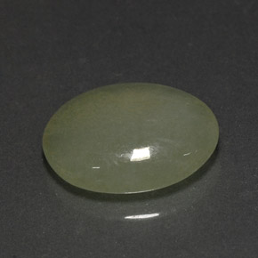 Jadeíta verde natural de 4,80 ct, transparente, transparente / translúcido