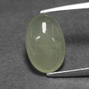 Jadeíta Verde claro natural de 2.49 ct, Transparente, Transparente / Translúcido