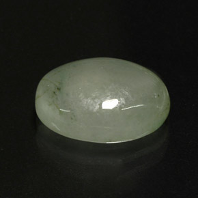 Jadeíta verde natural de 4,22 ct, transparente, transparente / translúcido