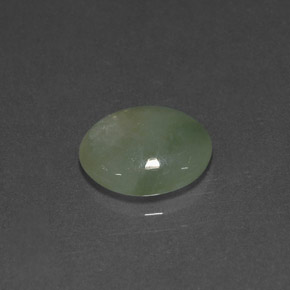 Jadeíta verde natural de 2,90 ct, transparente, transparente / translúcido