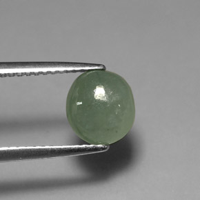 Jadeíta verde natural de 2,14 ct, transparente, transparente / translúcido