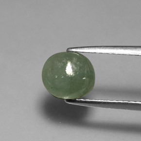 Jadeíta verde natural de 2,14 ct, transparente, transparente / translúcido