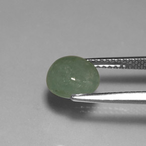Jadeíta verde natural de 2,14 ct, transparente, transparente / translúcido