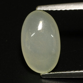 Jadeíta verde natural de 3,33 ct, transparente, transparente / translúcido