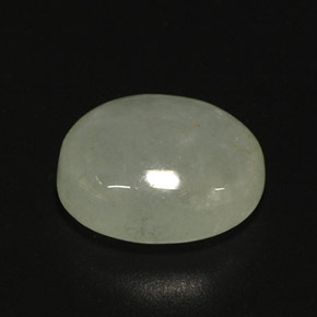 Jadeíta verde natural de 4,80 ct, transparente, transparente / translúcido