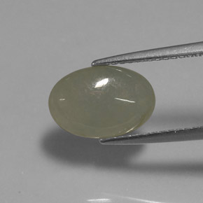 Jadeíta verde natural de 3,01 ct, transparente, transparente / translúcido