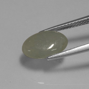 Jadeíta verde natural de 3,01 ct, transparente, transparente / translúcido