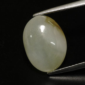 Jadeíta multicolor natural de 6,78 ct, transparente, transparente / translúcido