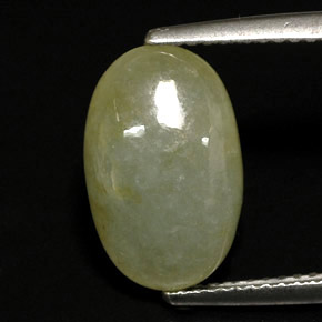 Jadeíta multicolor natural de 5,55 ct, transparente, transparente / translúcido