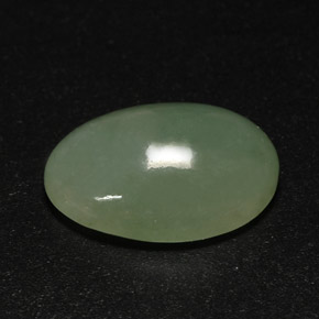 Jadeíta verde natural de 7,63 ct, transparente, transparente / translúcido