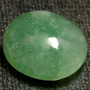 Jadeíta verde natural de 10,49 ct, transparente, transparente / translúcido