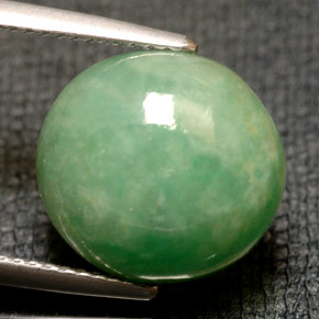 Jadeíta Verde natural de 9.74 ct, Transparente, Transparente / Translúcido