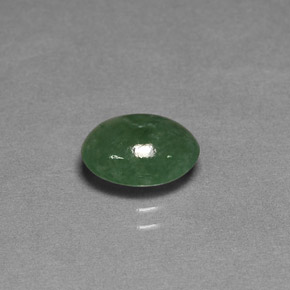 Jadeíta verde natural de 2,37 ct, transparente, transparente / translúcido