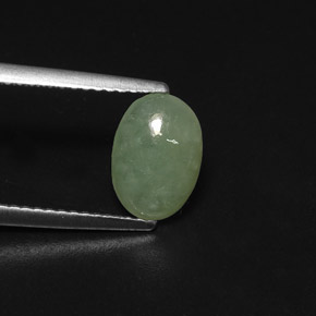 Jadeíta Verde natural de 1.70 ct, Transparente, Transparente / Translúcido