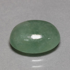 Jadeíta verde natural de 4,52 ct, transparente, transparente / translúcido