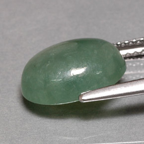 Jadeíta verde natural de 4,52 ct, transparente, transparente / translúcido
