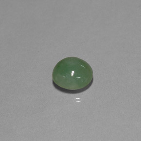 Jadeíta verde natural de 3,04 ct, transparente, transparente / translúcido