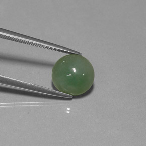 Jadeíta verde natural de 3,04 ct, transparente, transparente / translúcido