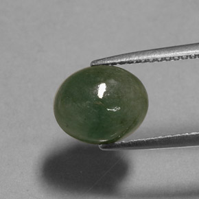 Jadeíta verde natural de 3,13 ct, transparente, transparente / translúcido