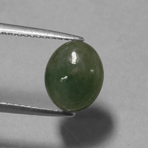 Jadeíta verde natural de 3,13 ct, transparente, transparente / translúcido