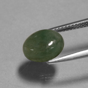 Jadeíta verde natural de 3,13 ct, transparente, transparente / translúcido