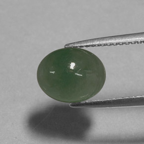 Jadeíta verde natural de 3,24 ct, transparente, transparente / translúcido