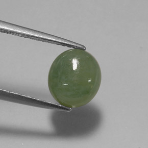 Jadeíta verde natural de 2,64 ct, transparente, transparente / translúcido