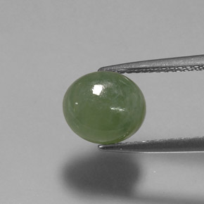 Jadeíta verde natural de 2,64 ct, transparente, transparente / translúcido
