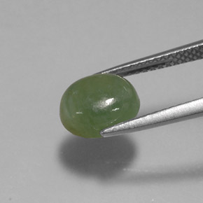 Jadeíta verde natural de 2,64 ct, transparente, transparente / translúcido