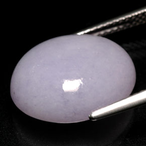 Jadeíta azul natural de 12,21 ct, corte óvalo, opaco