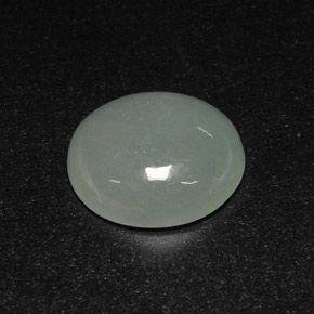 Jadeíta verde natural de 7,10 ct, transparente, transparente / translúcido
