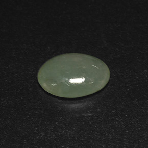 Jadeíta verde natural de 3,09 ct, transparente, transparente / translúcido