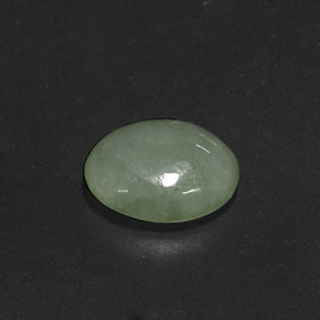 Jadeíta verde natural de 4,15 ct, transparente, transparente / translúcido