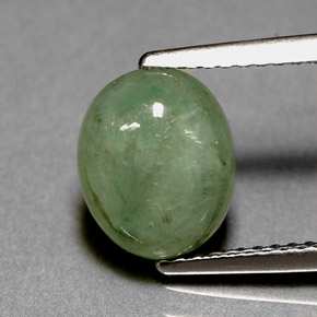 Jadeíta verde natural de 3,12 ct, transparente, transparente / translúcido