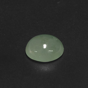 Jadeíta verde natural de 3,80 ct, transparente, transparente / translúcido