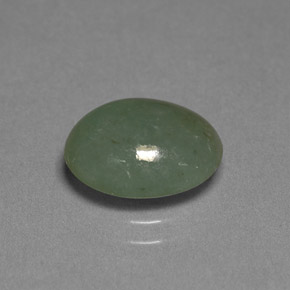 Jadeíta verde natural de 3,39 ct, transparente, transparente / translúcido