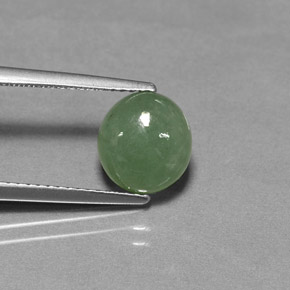 Jadeíta verde natural de 2,98 ct, transparente, transparente / translúcido