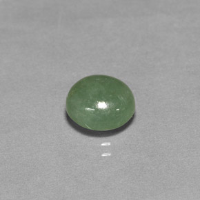 Jadeíta verde natural de 2,98 ct, transparente, transparente / translúcido