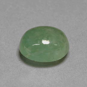 Jadeíta Verde natural de 2.93 ct, Transparente, Transparente / Translúcido