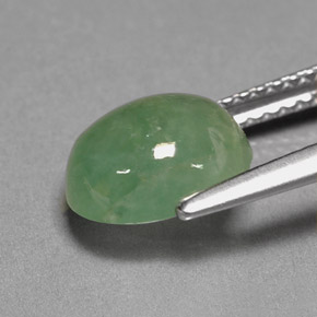 Jadeíta Verde natural de 2.93 ct, Transparente, Transparente / Translúcido