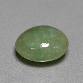 Jadeíta verde natural de 2,46 ct, transparente, transparente / translúcido