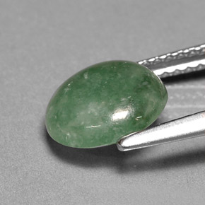 Jadeíta verde natural de 2,26 ct, transparente, transparente / translúcido