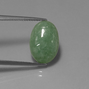 Jadeíta Verde natural de 5.83 ct, Transparente, Transparente / Translúcido