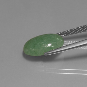 Jadeíta Verde natural de 5.83 ct, Transparente, Transparente / Translúcido